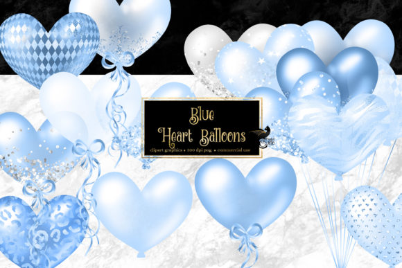 Blue Heart Balloons Clipart: A Versatile Tool for Creative Workflows