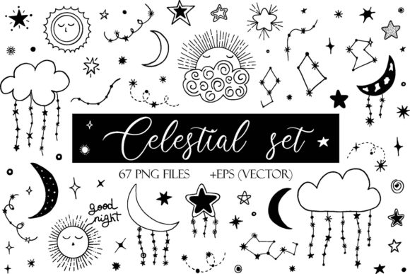 Celestial Set Doodle Stars: A Versatile Toolkit for Creative Workflows