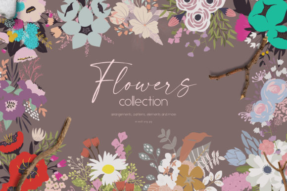 Flowers Collection: A Versatile Resource for Creative Designers