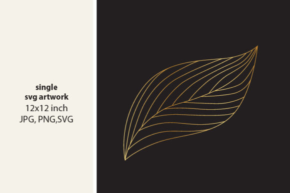 Golden Leaves for Creative Projects