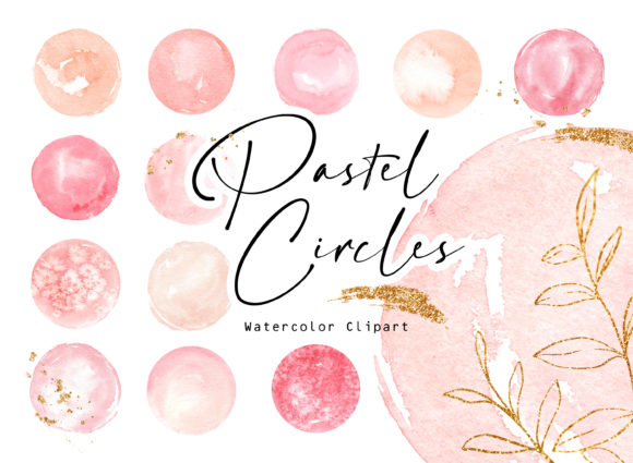 Pastel Pink and Beige Circles: A Versatile Design Element for Creative Projects